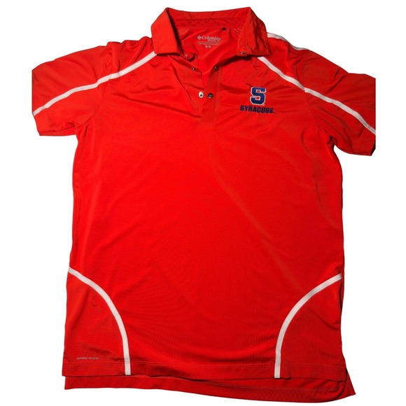 Columbia Other - Columbia Golf Syracuse Orange Polo Shirt Mens Medium Omni Wick NCAA Performance